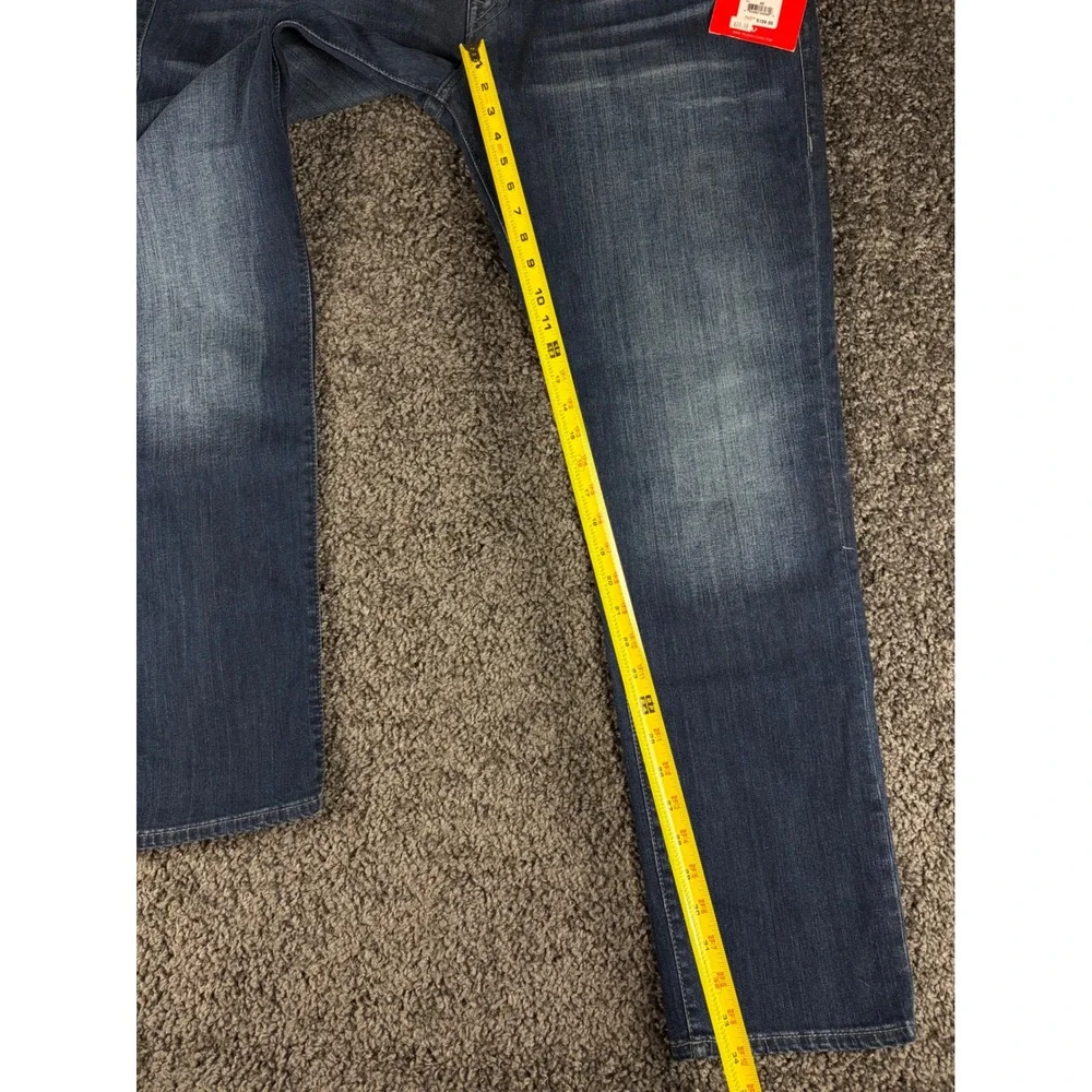 True Religion Geno Relaxed Slim Jeans Blue Hunnids Mens 42 103283 Denim NEW